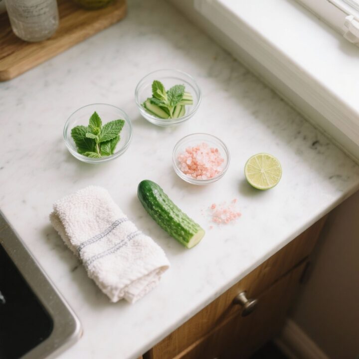 Fresh cucumber mint lime pink salt hydration refresher ingredients