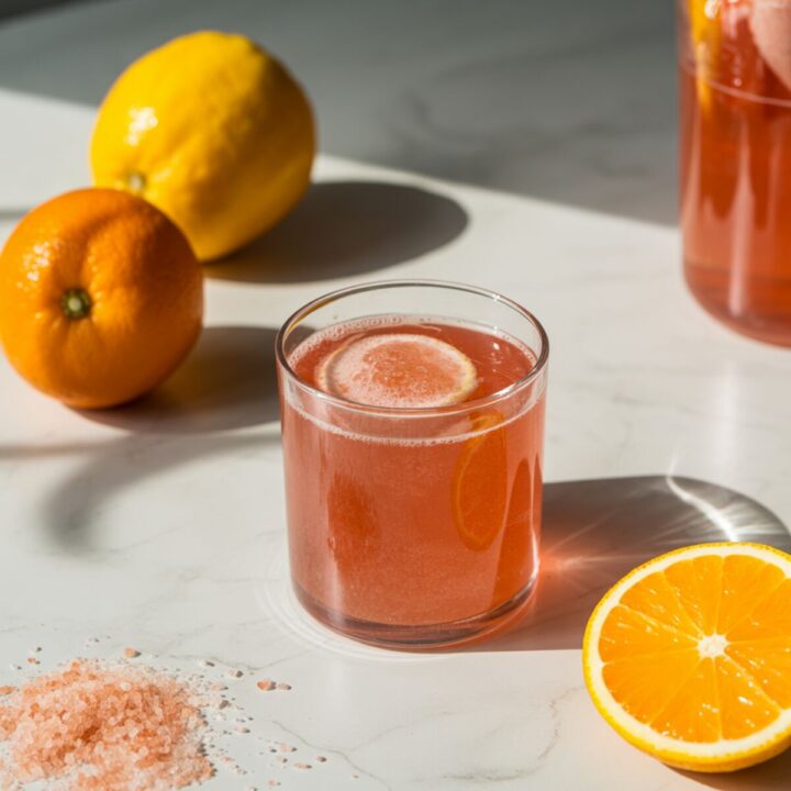 Pink Himalayan salt pre workout drink recipe for energy