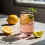 Refreshing pink Himalayan salt electrolyte drink recipe