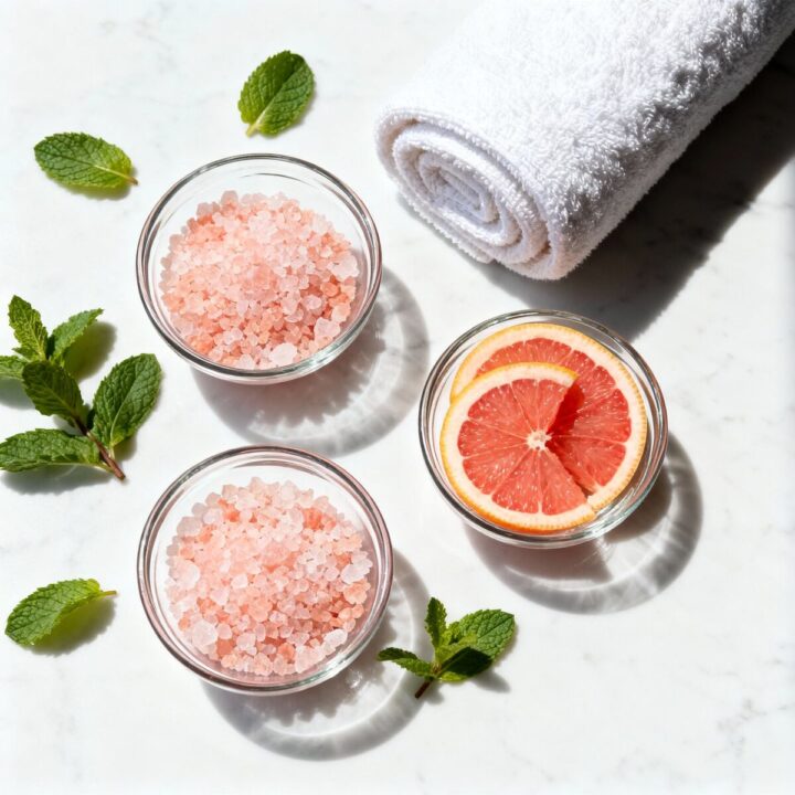 Fresh ingredients for Pink Himalayan Salt Electrolyte For Endurance Runs