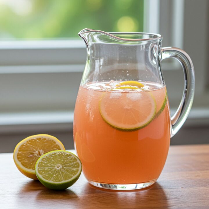 Low sugar pink Himalayan salt electrolyte drink