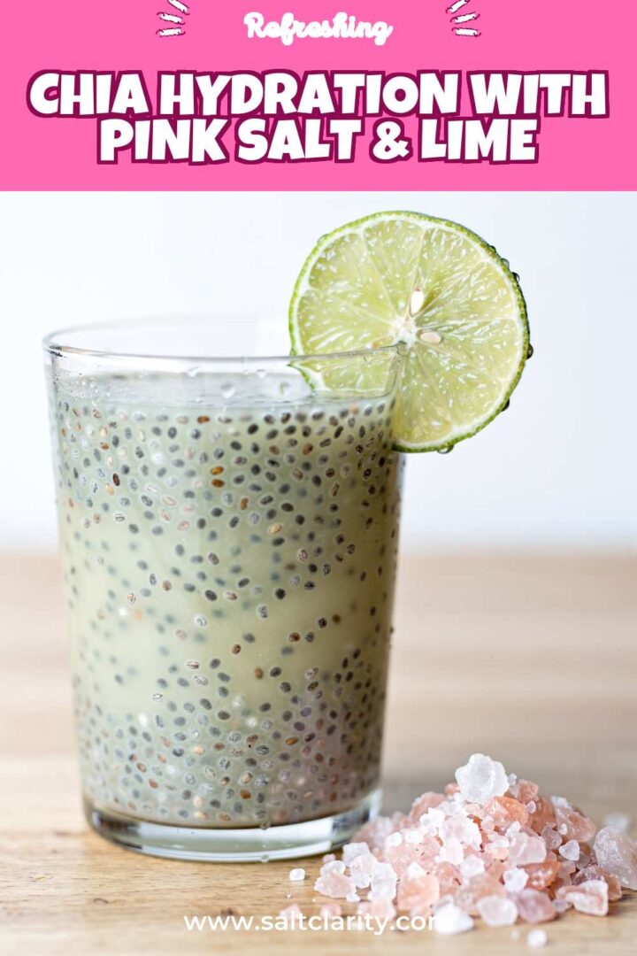 Storage and leftovers for Chia Hydration with Pink Salt & Lime
