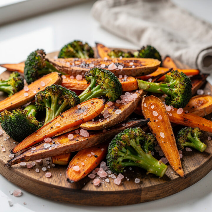 Ingredients for Crispy Roasted Vegetables With Pink Salt