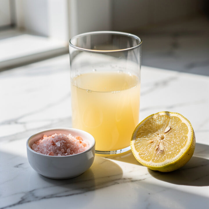 Ingredients for Pink Salt and Lemon Detox Lemonade