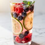 Vibrant low sodium detox drink with potassium power citrus blend ingredients.