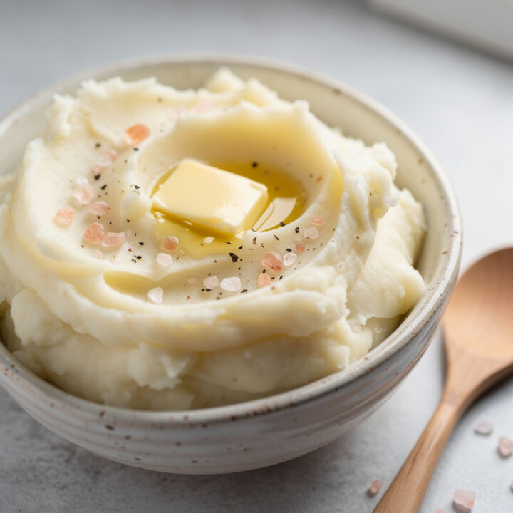Ingredients for Creamy Mashed Potatoes With Pink Salt