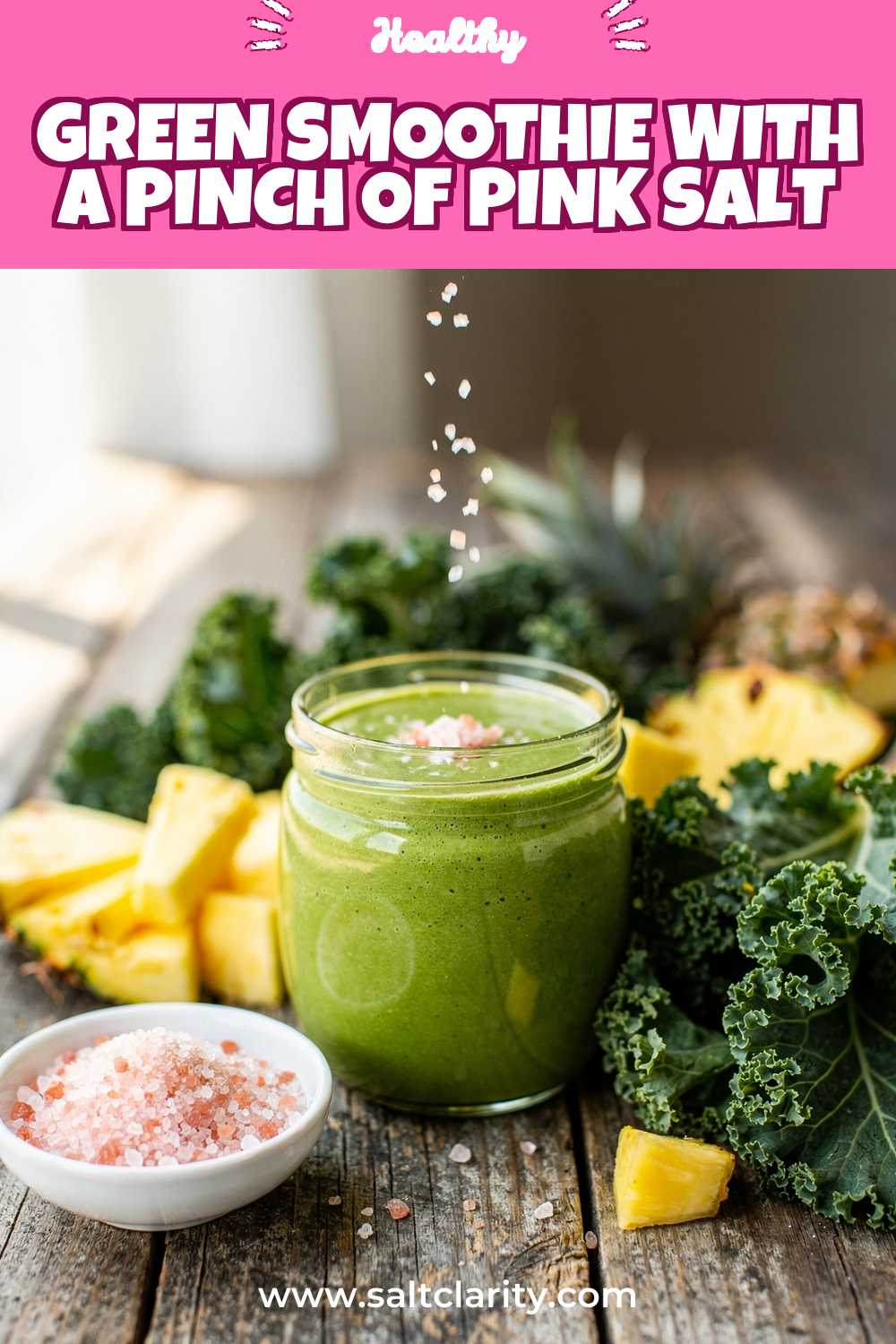 Storage and leftovers for Green Smoothie with a Pinch of Pink Salt