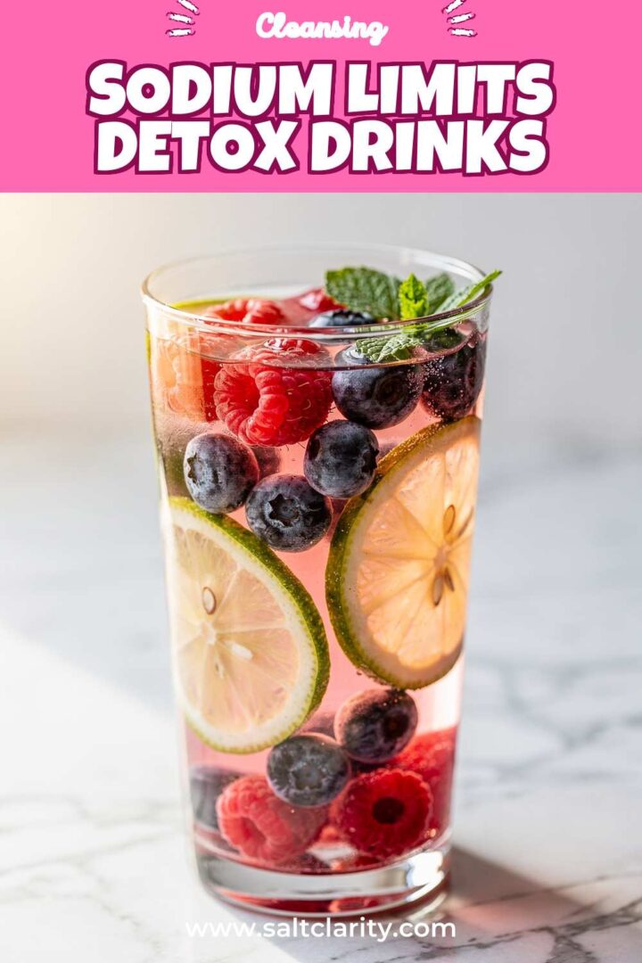 Storage and leftovers for Sodium Limits Detox Drinks