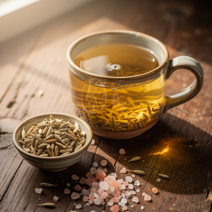 Recipe variations for Himalayan Pink Salt Fennel Tea for Bloat Relief