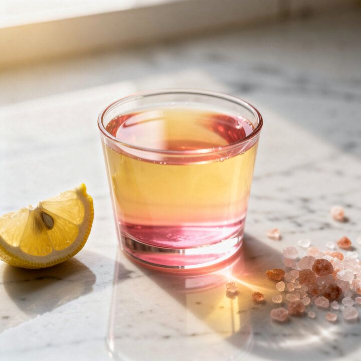 Ingredients for Pink Salt Citrus Wake-Up Shot