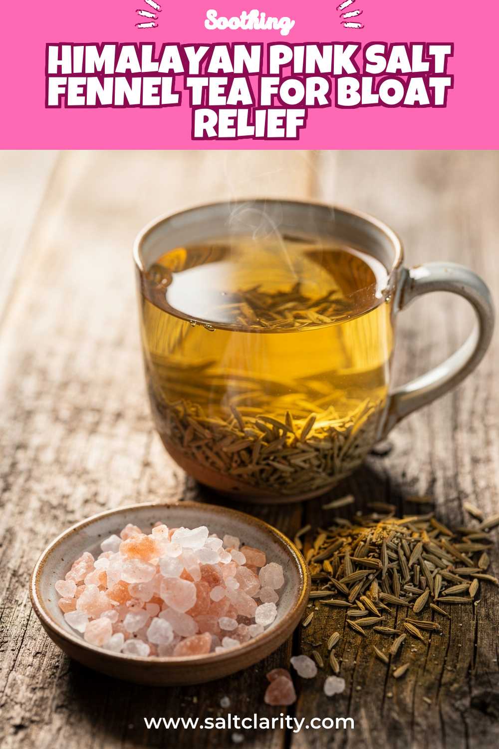 Storage and leftovers for Himalayan Pink Salt Fennel Tea for Bloat Relief