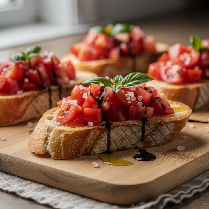 Recipe variations for Tomato–Basil Pink Salt Bruschetta