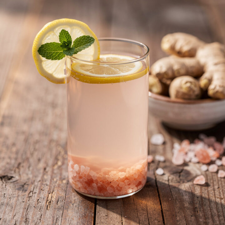 Ingredients for Ginger Pink Himalayan Salt Hydration Drink