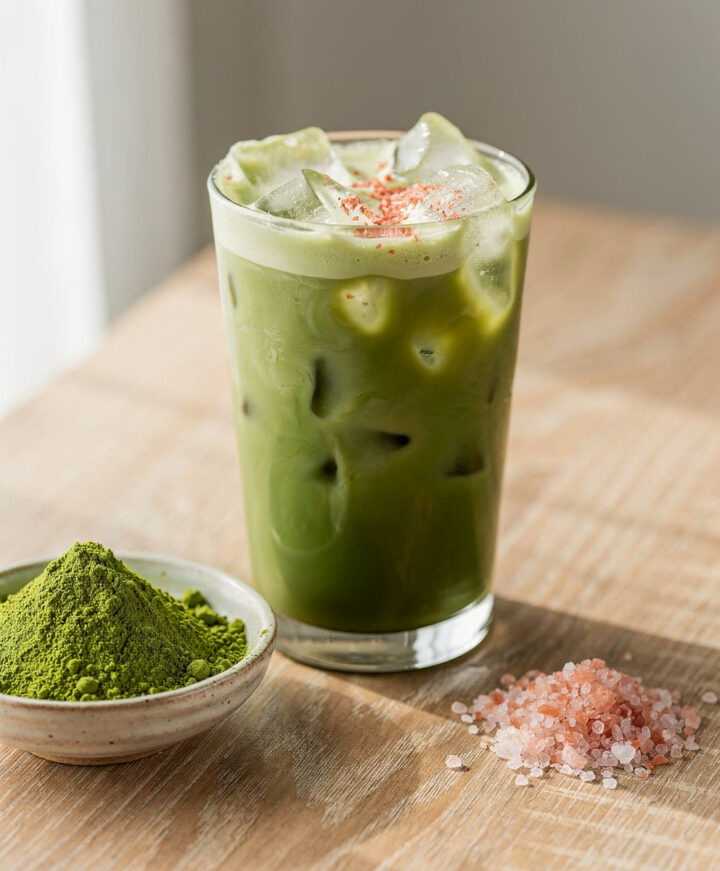 Iced Matcha with a Pinch of Pink Salt featured image