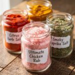Pink Himalayan seasoning salt recipes for chicken steak vegetables seafood and popcorn
