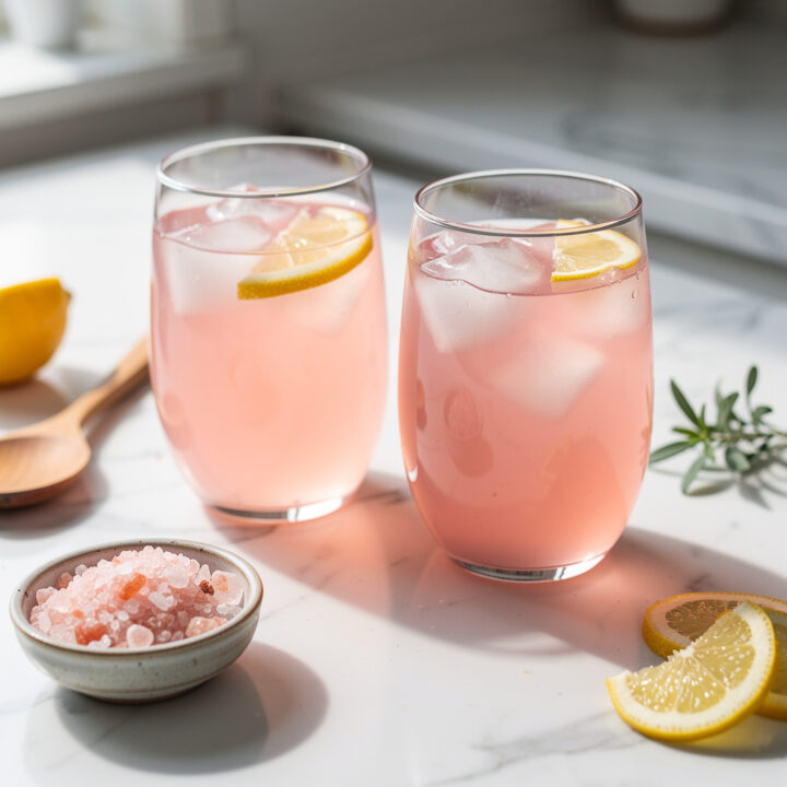 Recipe variations for Low Sodium vs Regular Pink Salt Drinks