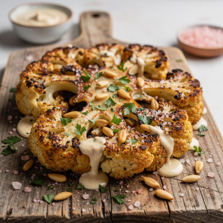 Recipe variations for Pink Salt Roasted Cauliflower Steaks