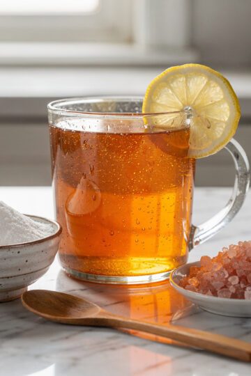 Andrew Huberman's gelatin recipe is firm, jiggly, and a vibrant amber color.
