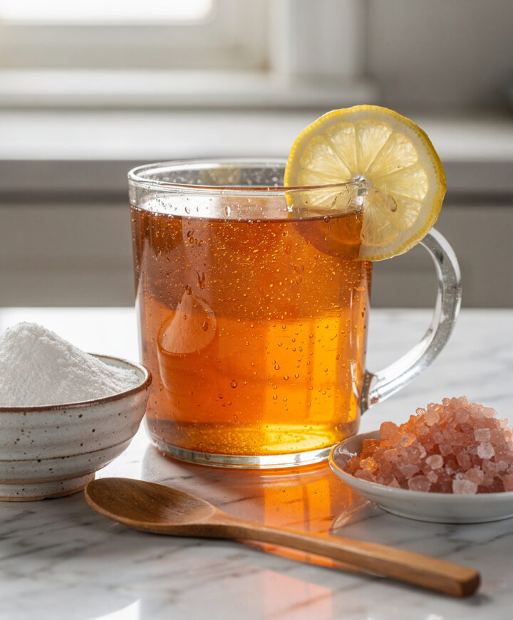 Andrew Huberman's gelatin recipe is firm, jiggly, and a vibrant amber color.