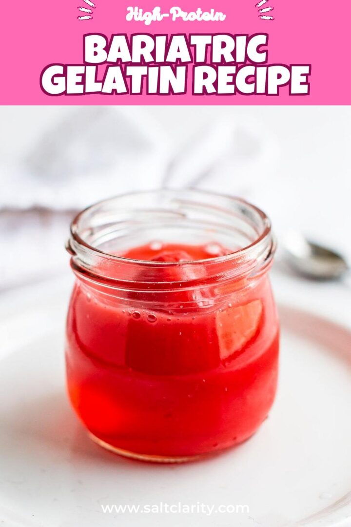 Storage and leftovers for bariatric gelatin recipe