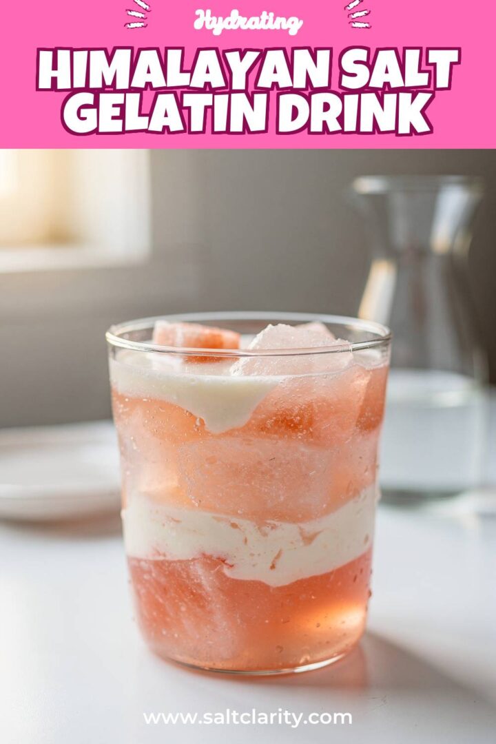 Storage and leftovers for himalayan salt gelatin drink