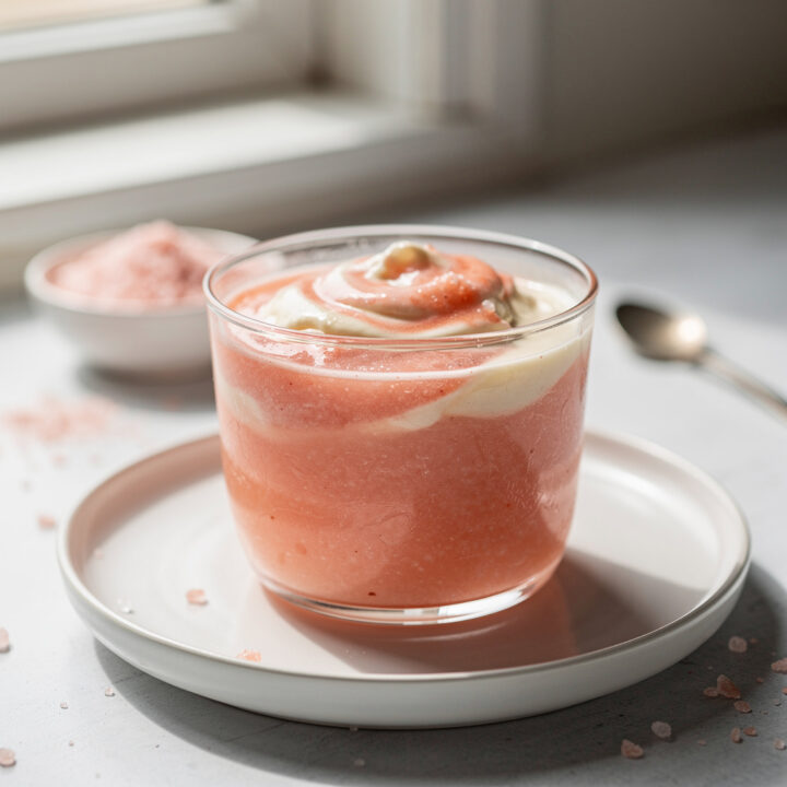 Ingredients for himalayan salt gelatin drink