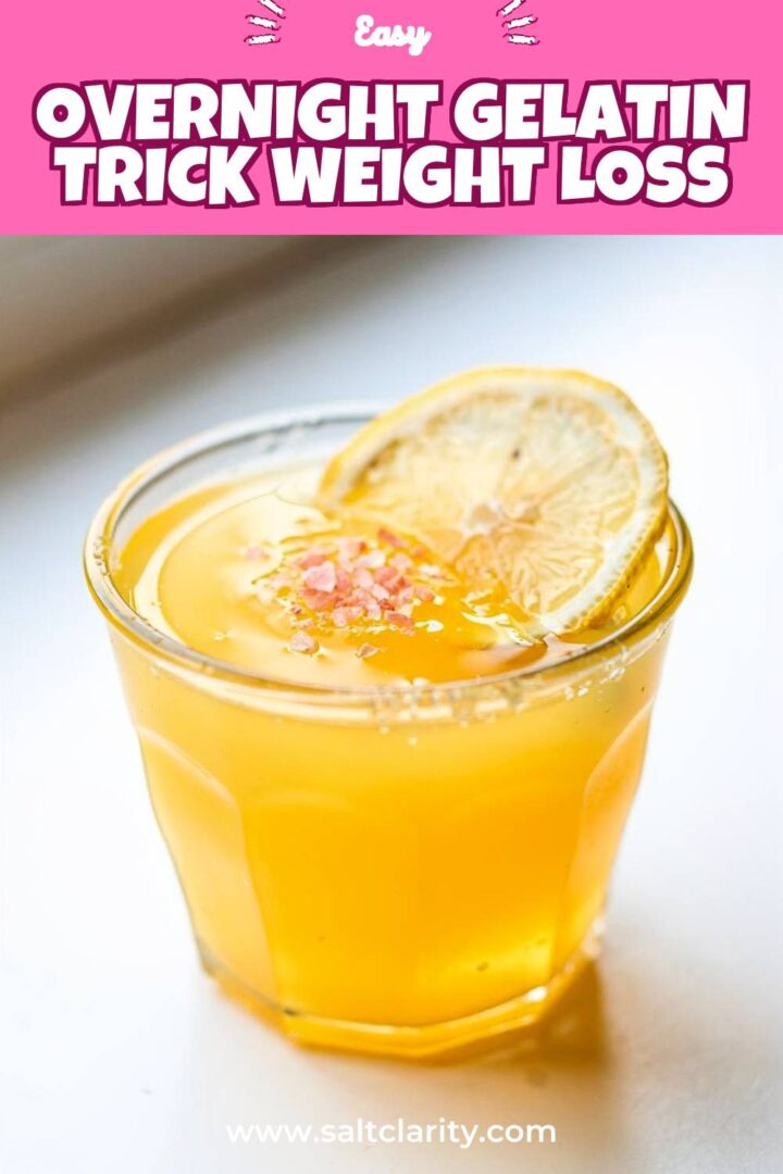 Storage and leftovers for overnight gelatin trick weight loss