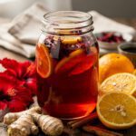 Natural mounjaro recipe with herbal ingredients plated in creamy glossy style