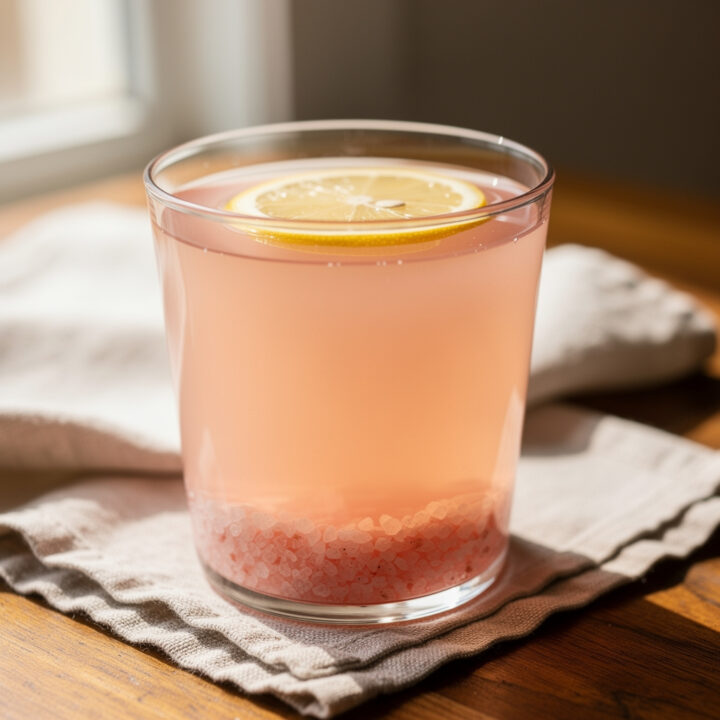 Ingredients for Pink salt gelatin trick for weight loss