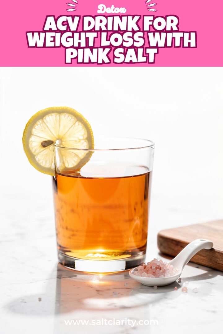 Storage and leftovers for ACV drink for weight loss with pink salt