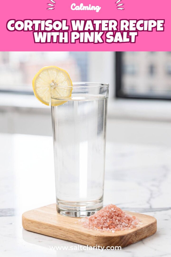 Storage and leftovers for cortisol water recipe with pink salt