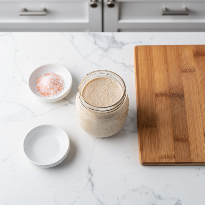 Ingredients for chia gelatin weight loss recipe