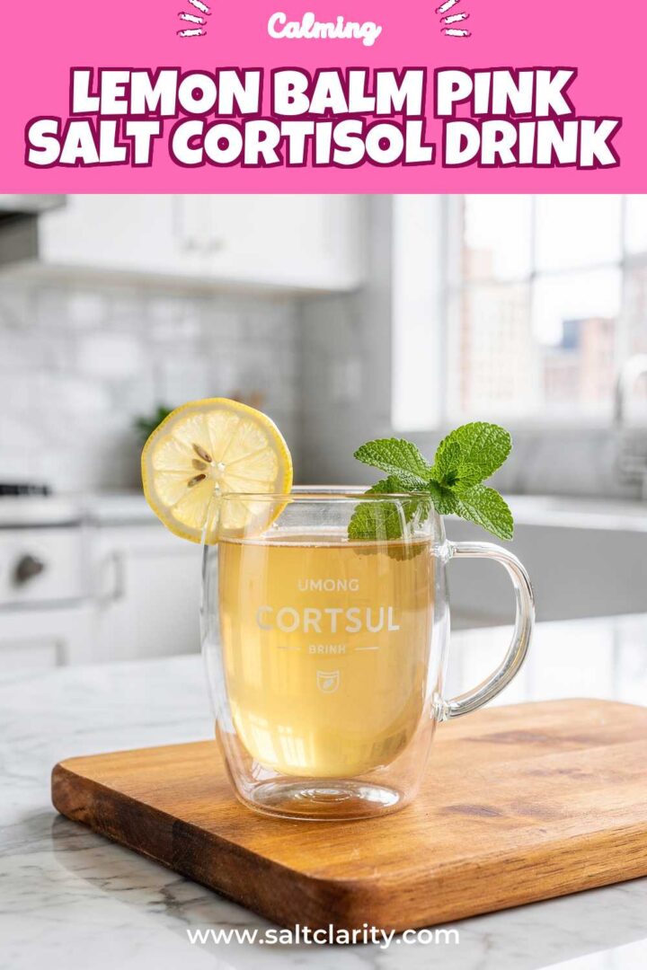 Storage and leftovers for lemon balm pink salt cortisol drink