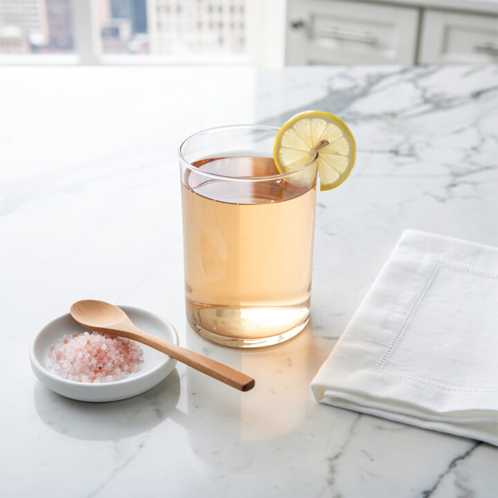 Ingredients for gelatin for gut health with pink salt