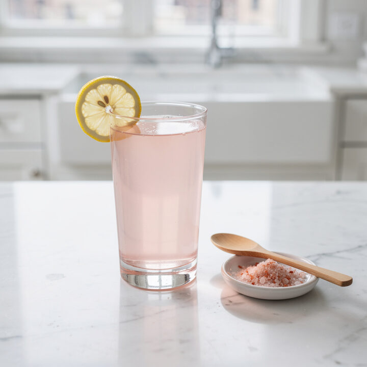 Ingredients for pink himalayan salt electrolyte for POTS